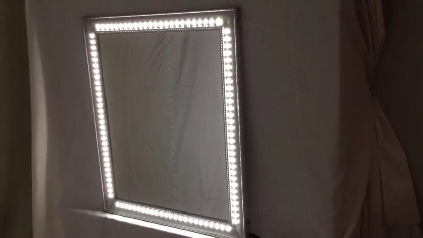 TDK-115 настольное зеркало с подсветкой led Beauty Mirror. 01-00152-01-Зеркало с led подсветкой Лайт 70 х 50 (кристалинт). Led зеркало с подсветкой Cedric.
