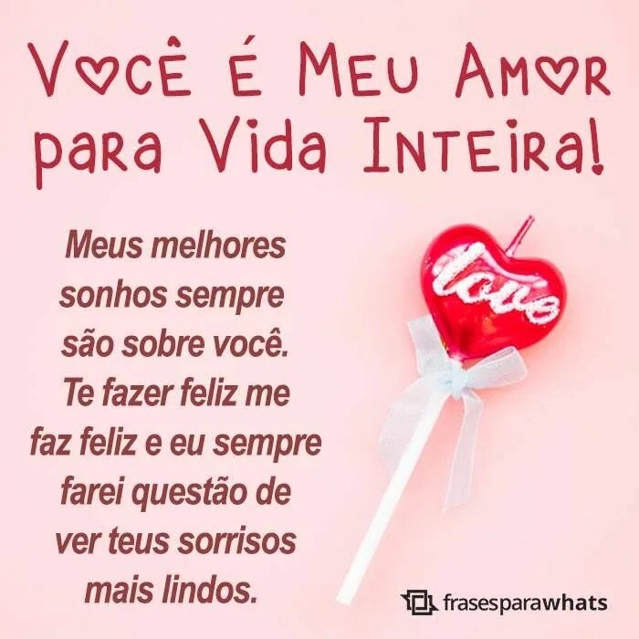 Eu te amo. Quis você pra meu. Quis você pra meu. Quis você pra meu. Boa noite meu amor.