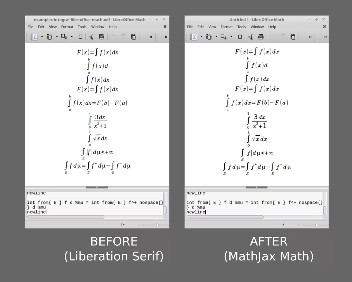 Libreoffice math. Libreoffice математика. изменение шрифта математика. как поменять шрифт в формуле word. newline в формулах libreoffice math?.