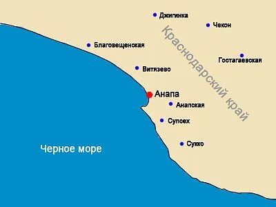 Где находится море в анапе. Где находится море в анапе