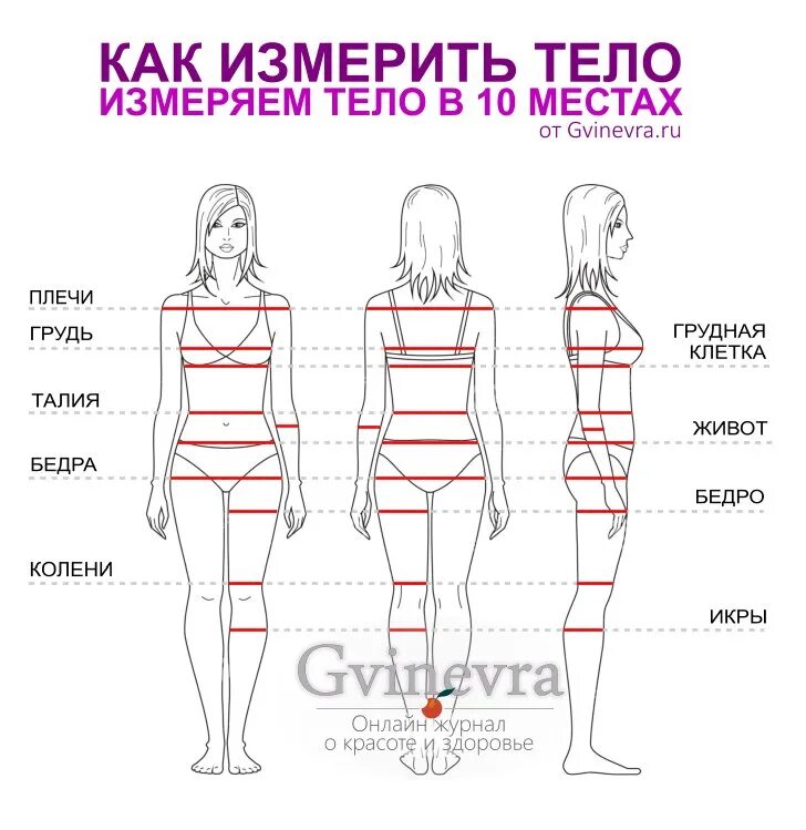 Ширину фигуры. Как правильно сделать замеры тела. Как правильно делать замеры тела женщинам. Как замерить параметры тела. Таблица замеров тела для женщин.
