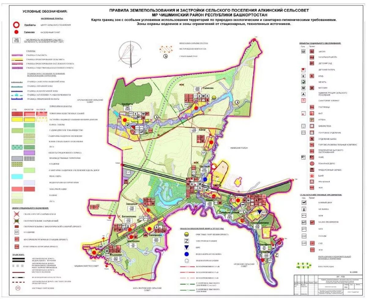 Карта чишминского района. Генеральный план Чишминский район. Градостроительство и землепользование. Алкинский сельсовет. Внесение изменений в генплан и ПЗЗ.