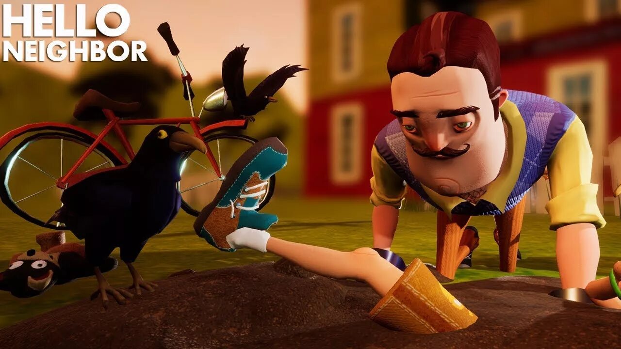 Neighbouring town. Hello Neighbor 2 ворон. Привет сосед 2 ворон. Привет сосед ворона. Hello Neighbor 2 сосед.