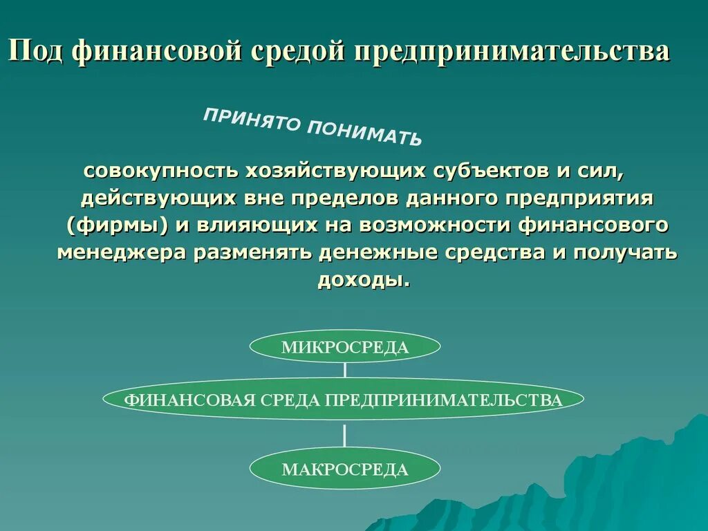 Финансовая микросреда предпринимательства. Факторы внешней предпринимательской среды. Факторы финансовой среды. Финансово экономические основы мп. Факторы логистики.