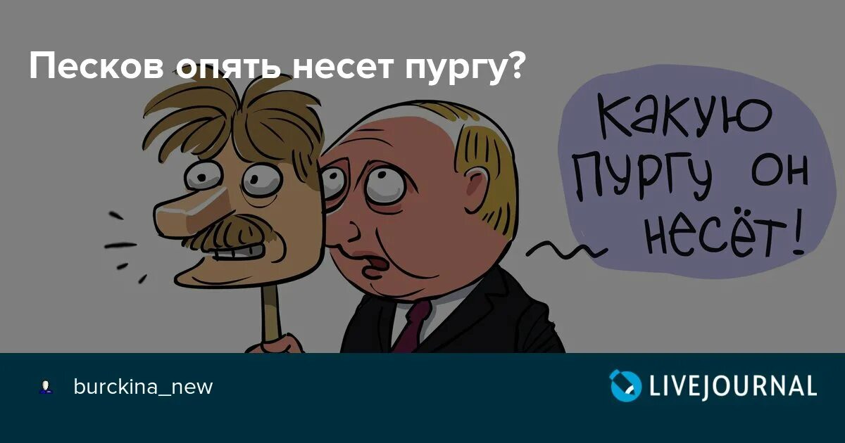 Песков ошибка. Песков несет пургу. песков пурга.