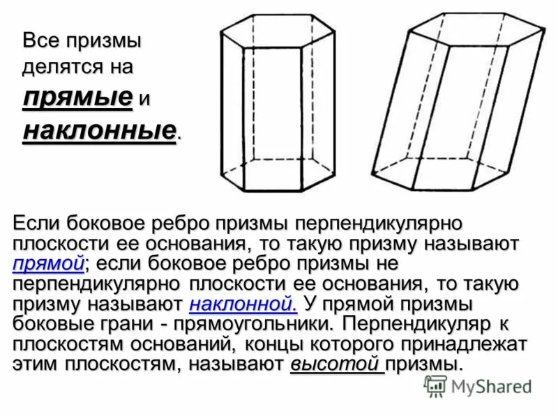 Призма является прямой если боковые. Четырехугольная Наклонная Призма чертеж. Правильная Наклонная четырехугольная Призма. Треугольная Наклонная Призма чертеж. Чертеж прямой Призмы.