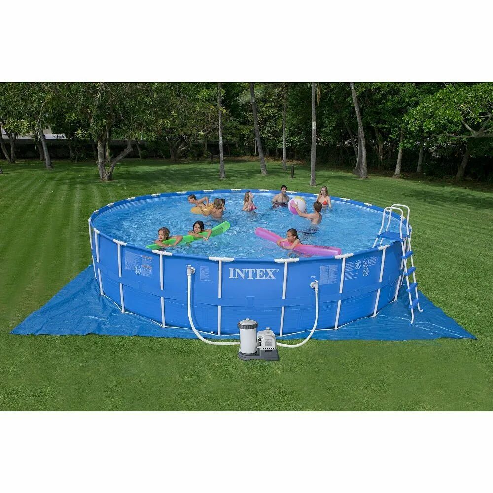 Бассейн intex 5. Бассейн intex metal frame 28262/54938/54948. бассейн intex 732х132см. intex metal frame pool. бассейн каркасный intex 732х132см.