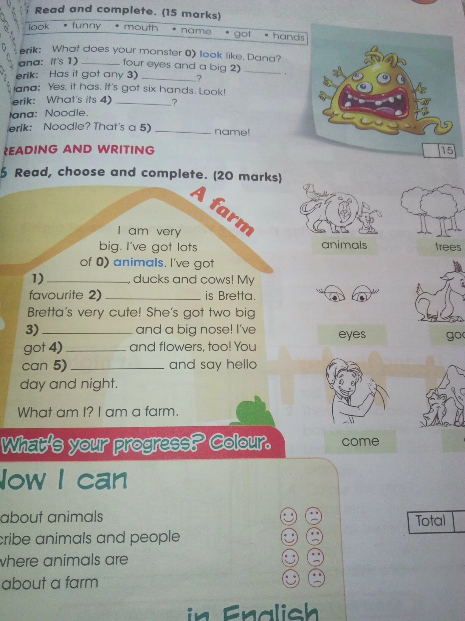 Read and complete use the our. Read and complete. look read and complete. read choose and complete.