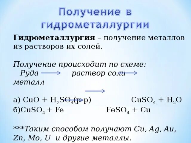 Получение металлов 9 класс конспект. Получение металлов гидрометаллургия. получение металлов из солей. получение металлов из растворов солей. получение раствора из металла.