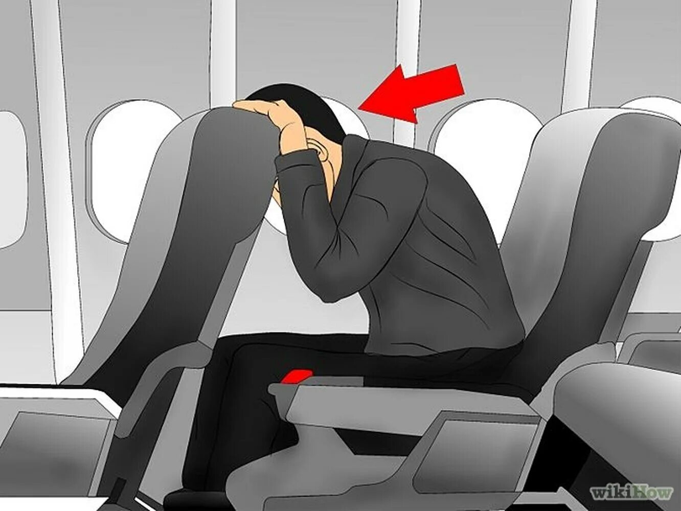 Защитная поза в самолете. Безопасная поза в самолете. Поза при аварийной посадке самолета. Безопасность сидений в самолетах.