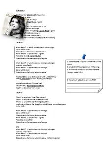 Kelly clarkson stronger текст