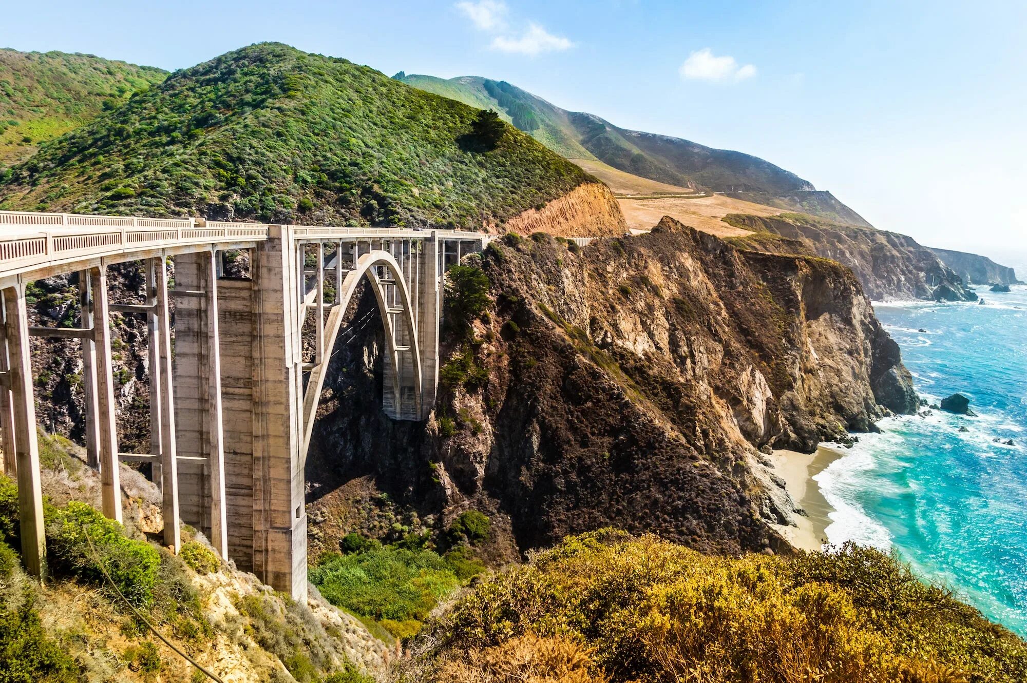 Калифорния Highway 1. Мост Биксби крик Калифорния. Побережье Биг-сюр (big-sur), Калифорния. Биг сур Калифорния. The scene is the most possible place