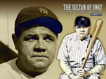 Download Sultan Of Swat Babe Ruth Wallpaper | Wallpapers.com.