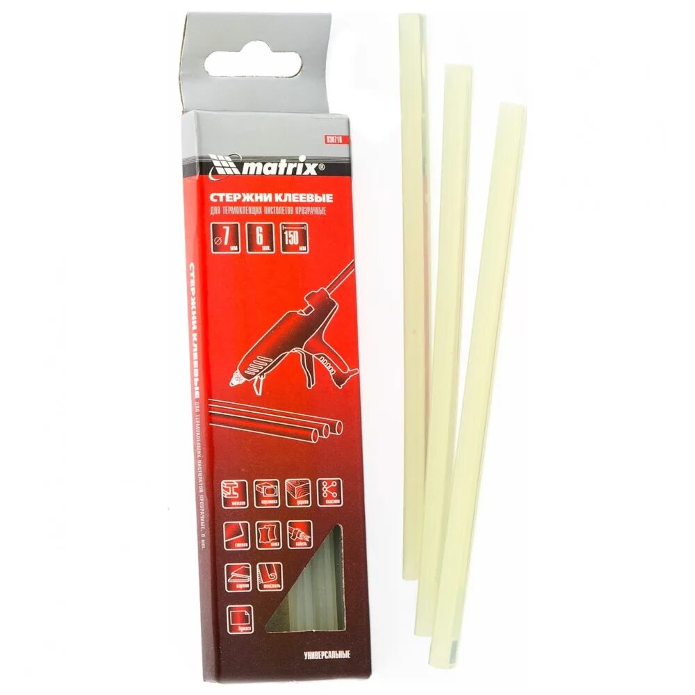 /упак. Стержни клеевые прозрачные (11 мм; 200 мм; 12 шт. Стержни клеевые matrix. Стержни клеевые черные matrix 11x200мм. Клеевые стержни matrix 930741.