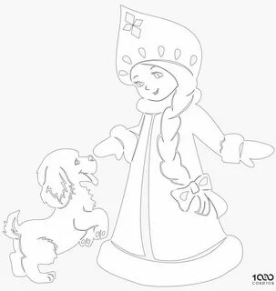 Дед мороз и снегурочка нарисовать на окне