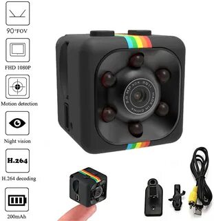 Webcam Mini SQ11 Mini Camera High clarity Night Vision Camcorder Car DVR In...
