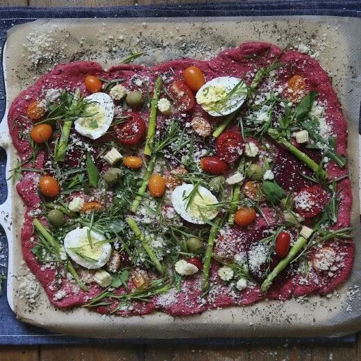Beet and Goat Cheese Pizza - Heather Christo Beet and goat cheese, Goat cheese p