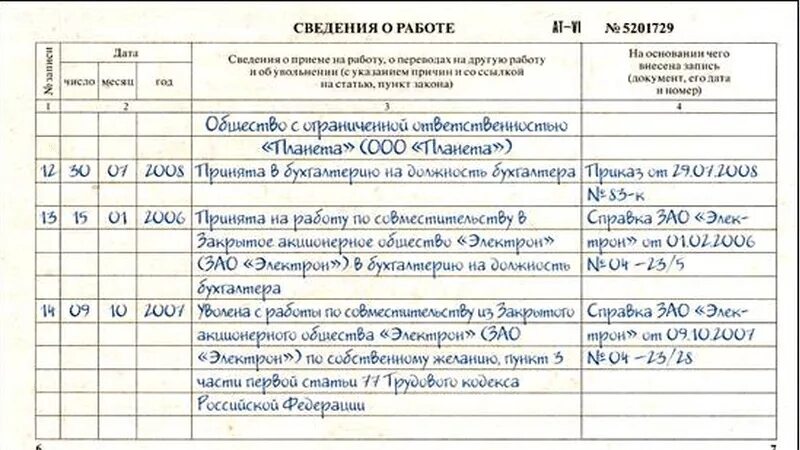 Увольнение внутреннего совместителя. Внесение записи об увольнении по совместительству в трудовую книжку. запись в трудовой книжке работника по совместительству. запись в трудовой книжке об увольнении совместителя. запись в трудовой книжке по совместительству в другой организации.