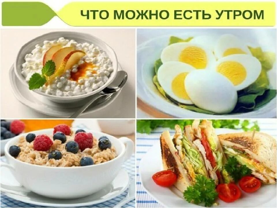 Какие продукты едят на завтрак