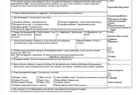 Статистика получения визы в италию