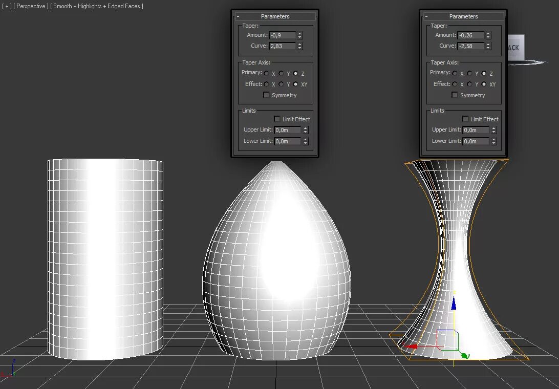 3d max предмет. 3ds max модификатор raltfaeslice. 3d max модификаторы. модификатор taper 3ds max. сплайны моделирования 3ds max.