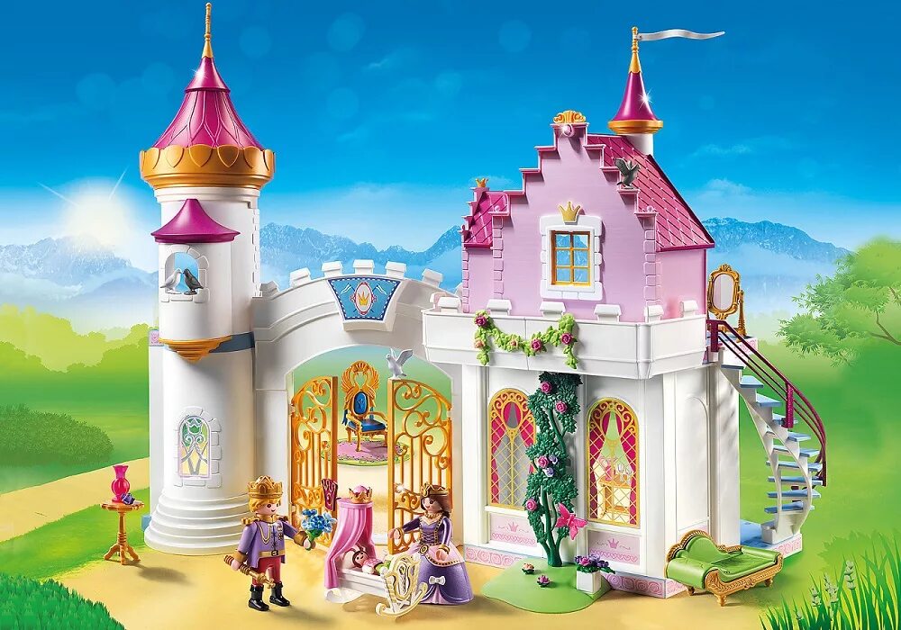 Маленькая принцесса замок. Playmobil замок принцессы. Замок Playmobil принцесса 6849. Королевский замок плэй мобиль. Конструктор Playmobil Королевская резиденция.
