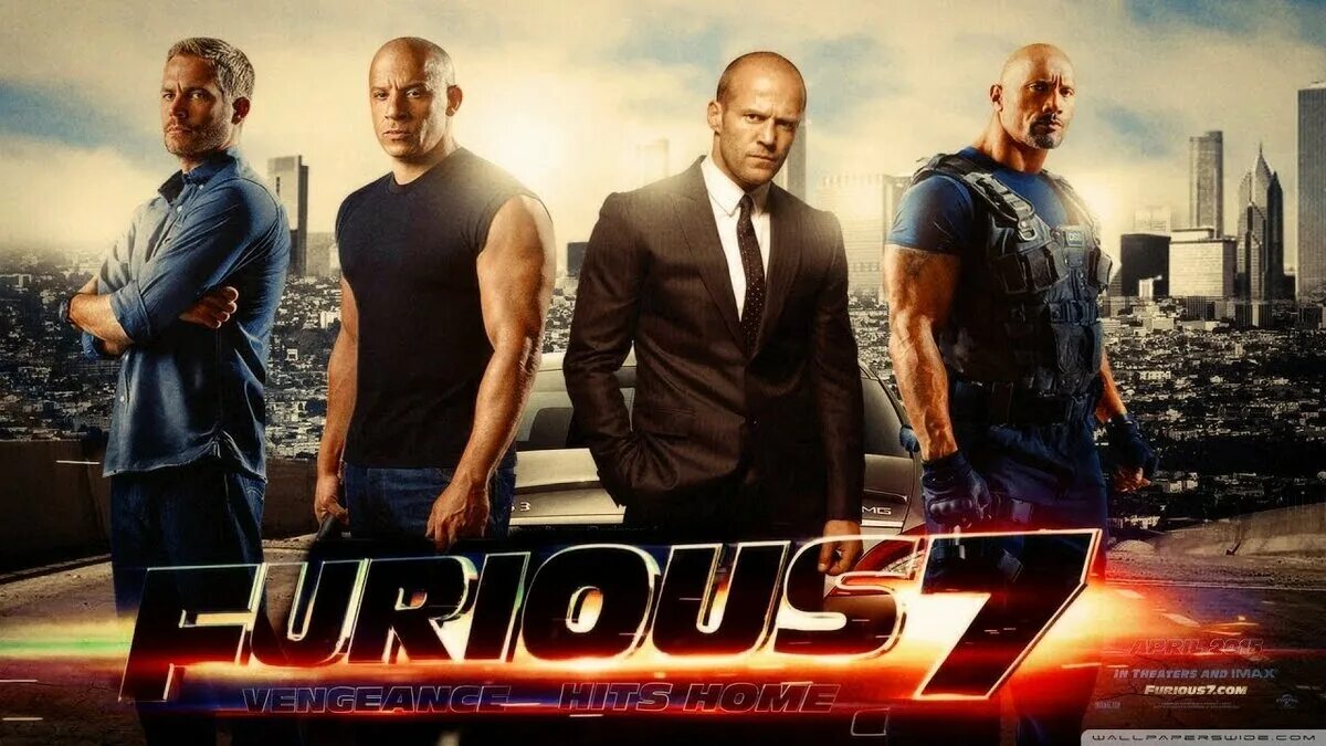 Форсаж 7 2015 постеры. Furious 7 (2015) Постер.