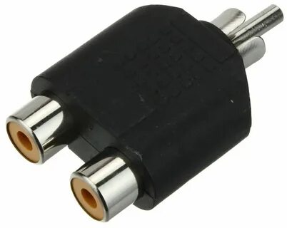 Переходник rca 2 гнездо rca