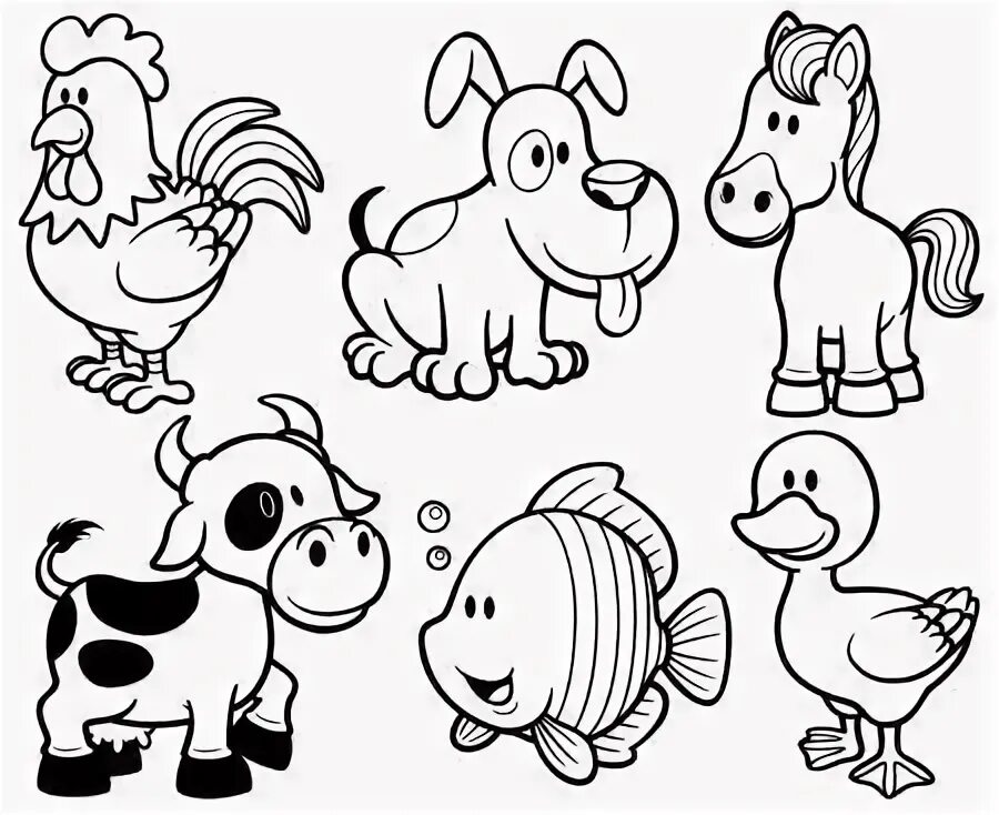 21+ Brilliant Picture of Pig Coloring Pages - entitlementtrap.com Farm animal co
