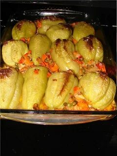 Перец фаршированный в духовке сколько времени