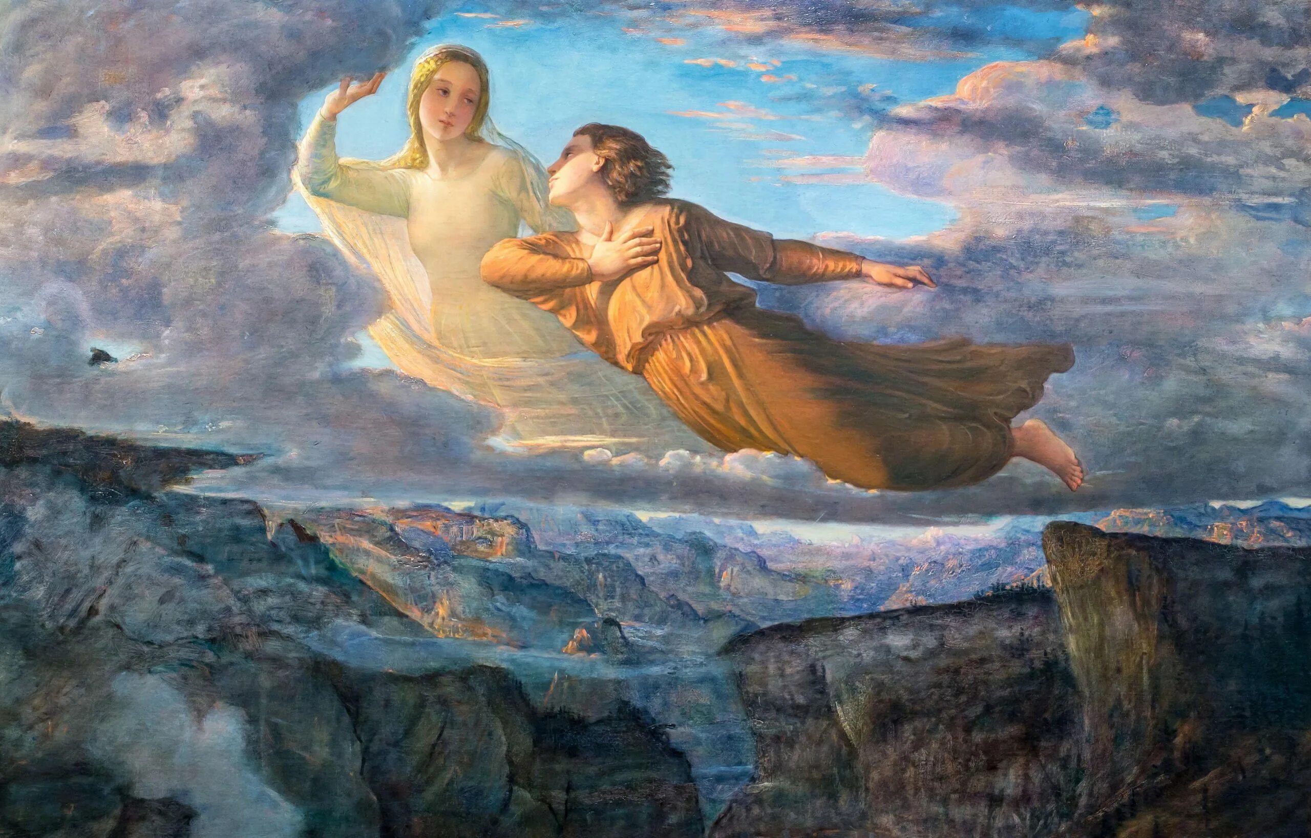 Луи Жанмо (Louis Janmot, 1814 - 1892). Анн-Франсуа-Луи Жанмо. Ангелы на картинах великих художников. Полет в живописи. Старые новые души