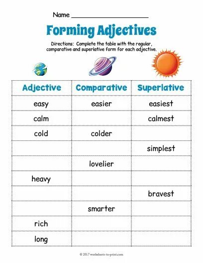 Easy comparative form. Worksheets прилагательных. Прилагательные Worksheets. Comparative adjectives for Kids задания. Степени сравнения прилагательных Worksheets.