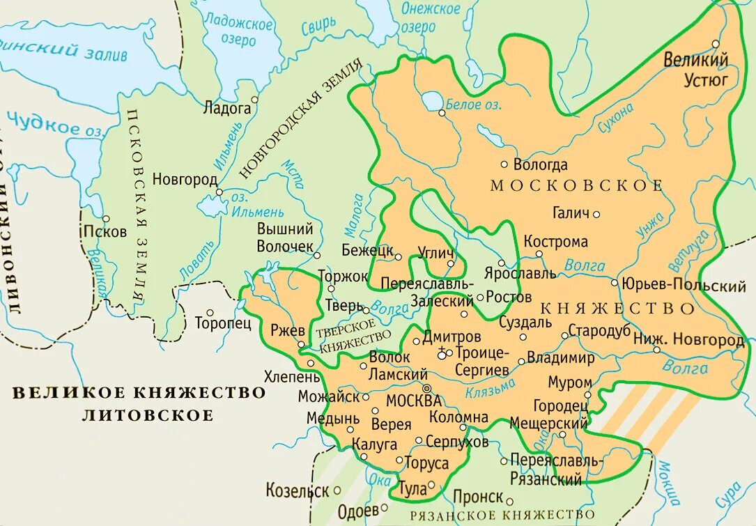 Каким образом происходил территориальный рост. Границы Московского княжества в 1462 году. Территория Московского княжества в 1462. Карта Московского княжества 1462. Граница Московского княжества к 1462.