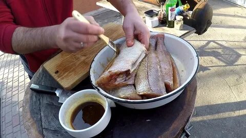 Морской окунь на мангале рецепты