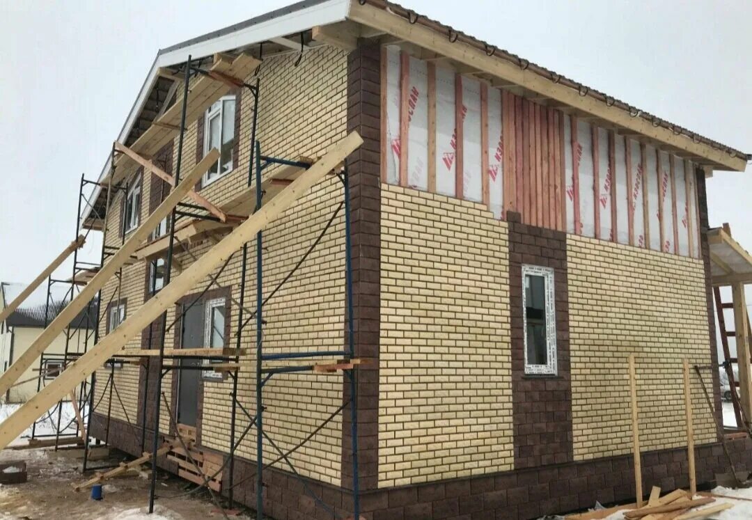 Имитация бруса - отделочный материал для домов из бруса и каркасных домов