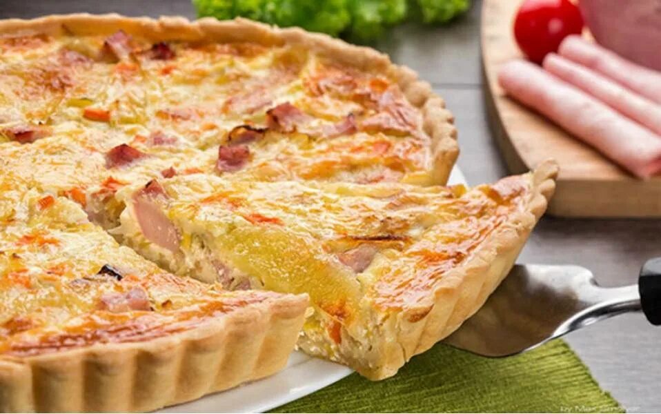 Киш перевод. КИШ С ветчиной. КИШ Лорен с ветчиной. КИШ Лорен (Quiche Lorraine). Французский пирог КИШ Лорен.