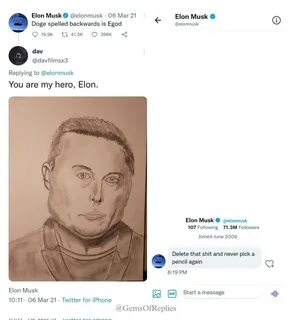 Elon musk ardido porque lo domaron.