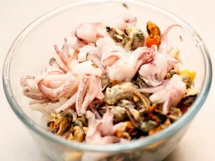 Замороженный коктейль из морепродуктов