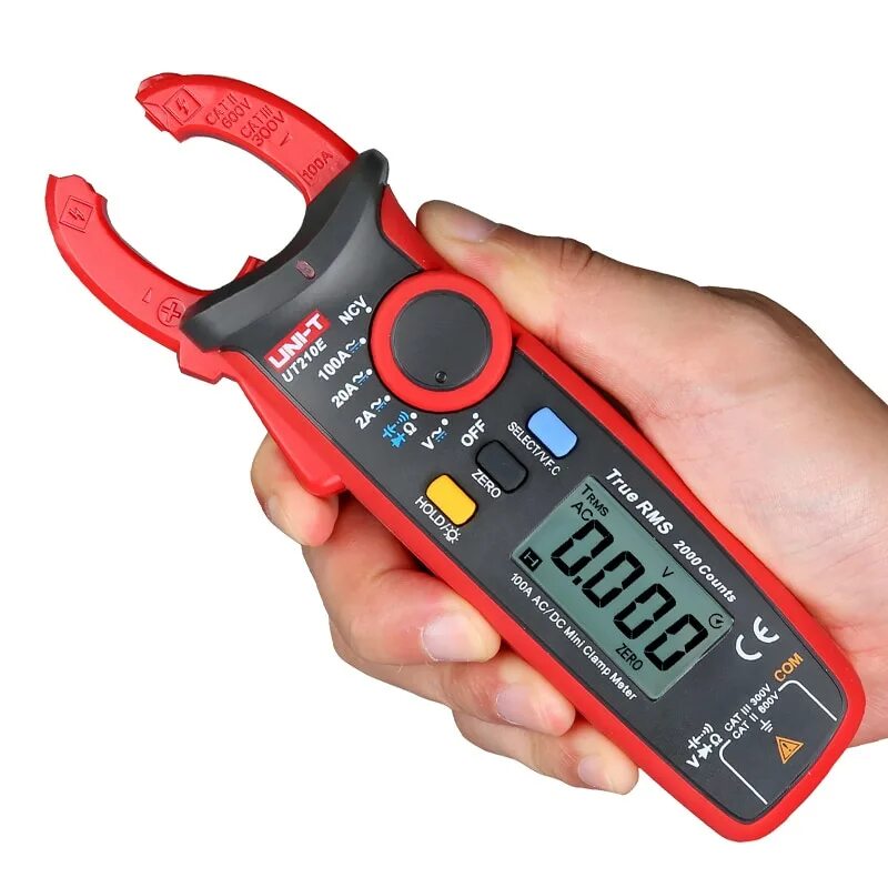 Клещи uni t. Uni-t ut210d. токовые клещи uni-t ut-210d. ut210d, токовые клещи мини true rms 200а. мультиметр ut210e uni-t.