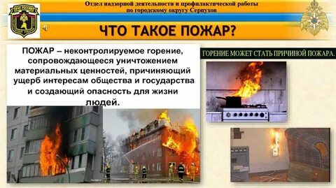 Доклад государственный пожарный надзор