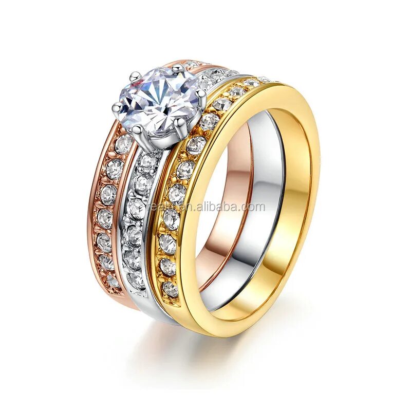 18kgp на кольце. Кольцо позолоченное. Тройное кольцо золотое. Тройное обручальное кольцо. Тройное золотое кольцо