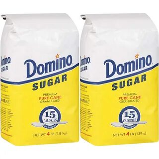 DOMINO GRANULATED PURE CANE WHITE SUGAR 2-Pack Wholesale 4 BAG LB. 