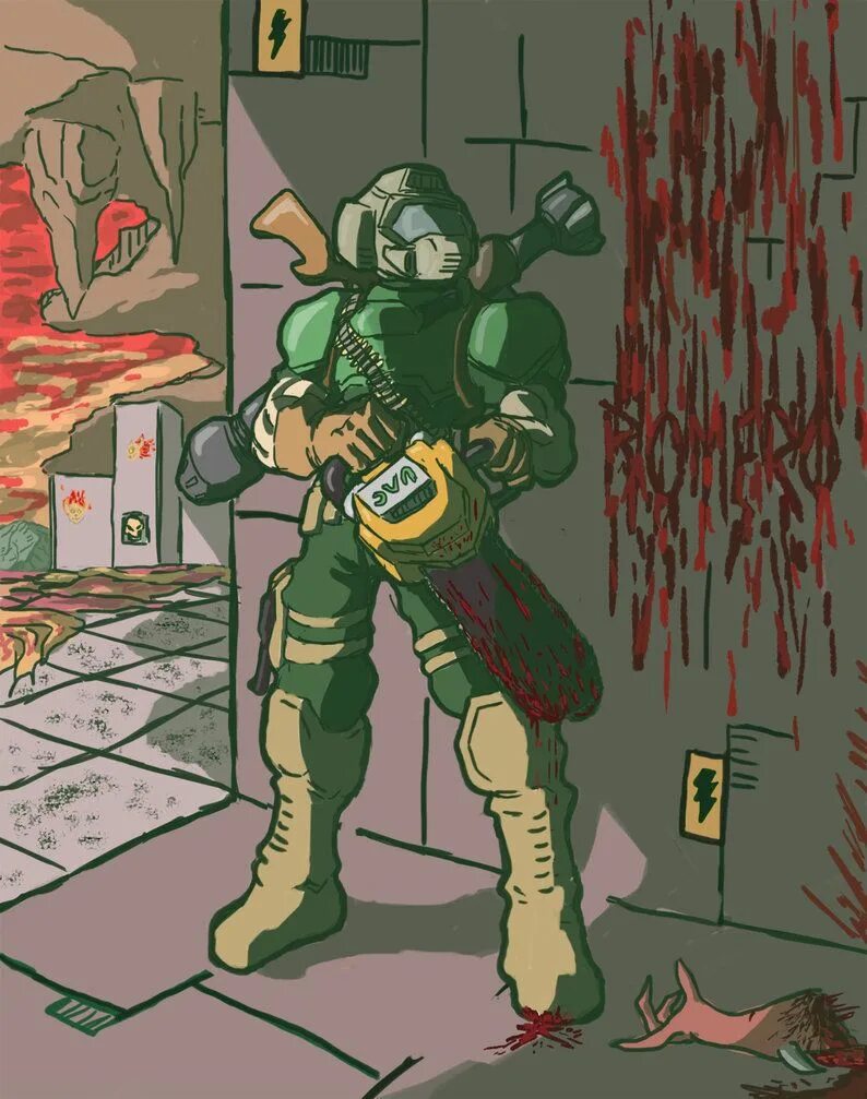 Doom фанфики. Думгай. думгай эволюция. doom slayer.