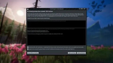 Ue4 crash как исправить