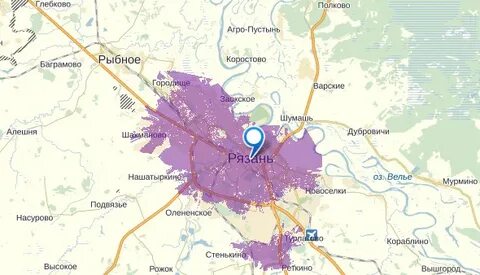 Покрытие мтс рязанская область