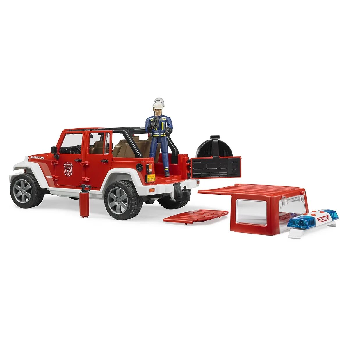 Рубикон пожарная. Внедорожник bruder jeep wrangler unlimited rubicon. Внедорожник bruder пожарная с фигуркой. Фигурка пожарный bruder 60100. Пожарный джип брудер.
