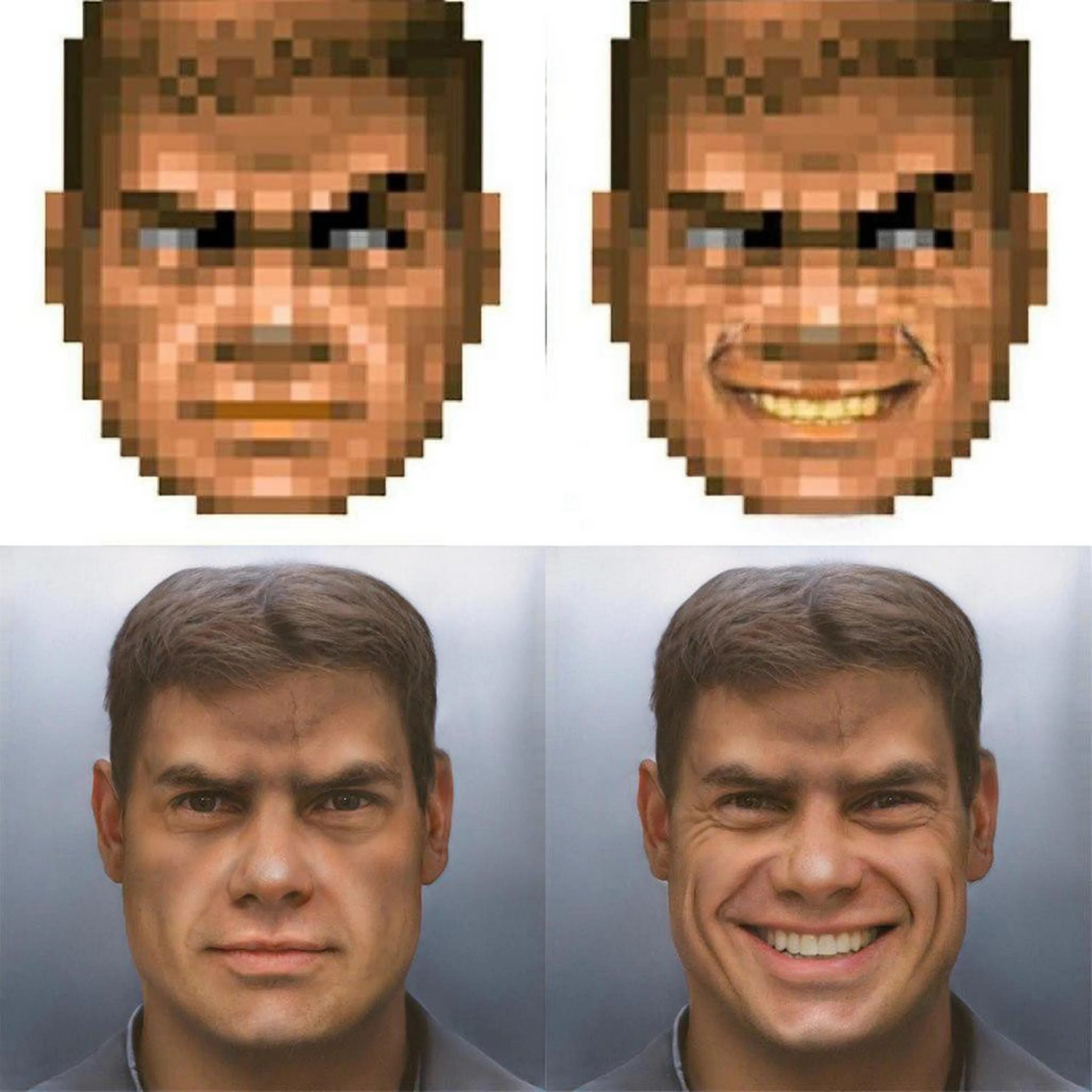 210 в пикселях. Doomguy нейросеть.