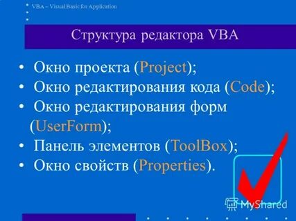 Окна кода проекта