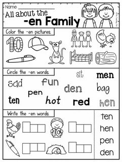 Word families reading