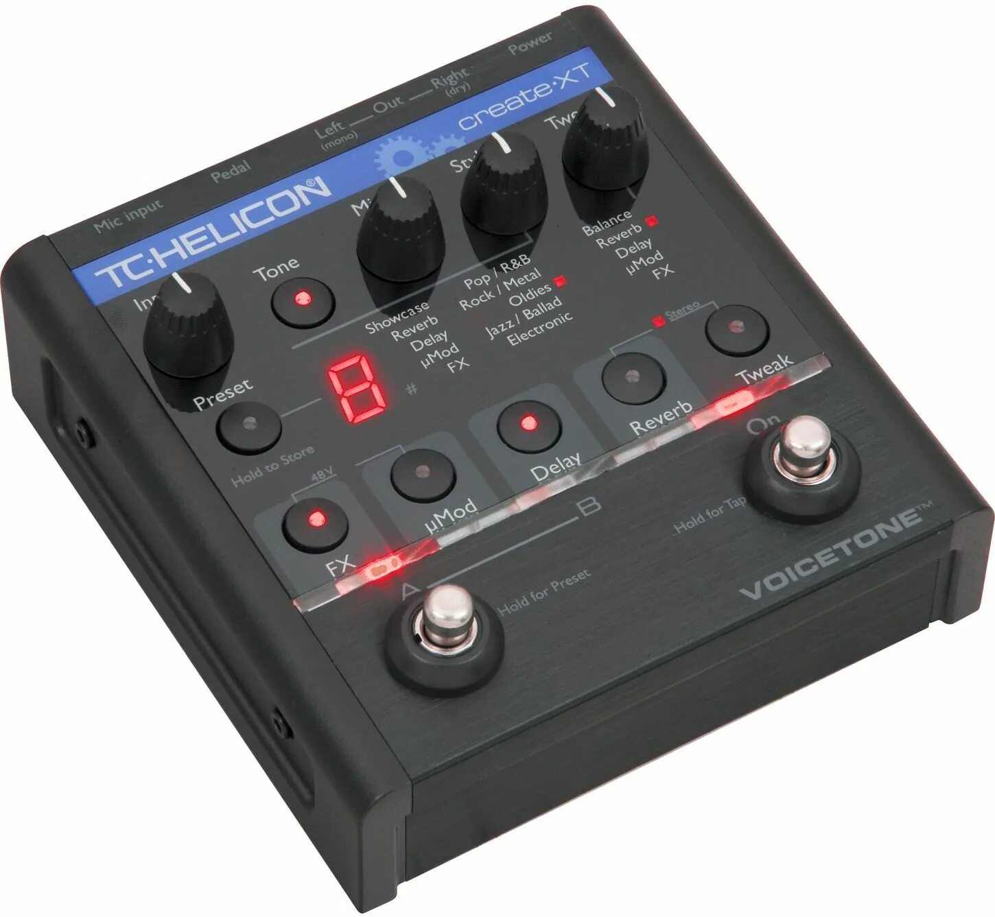 Вокальные эффекты. Процессор TC Helicon. TC Helicon XT. TC Helicon VOICETONE create XT. Вокальный эффектор TC Helicon.